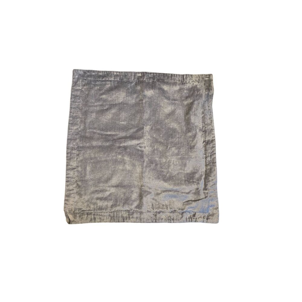 Villa Silver-Blue Luxury Velvet Pillow Cover 20x20‎